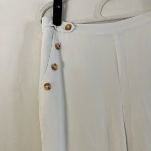 White lined sailor pants